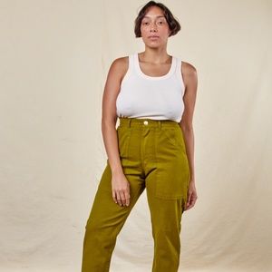 Big Bud Press Work Pants, Olive Green, Size M